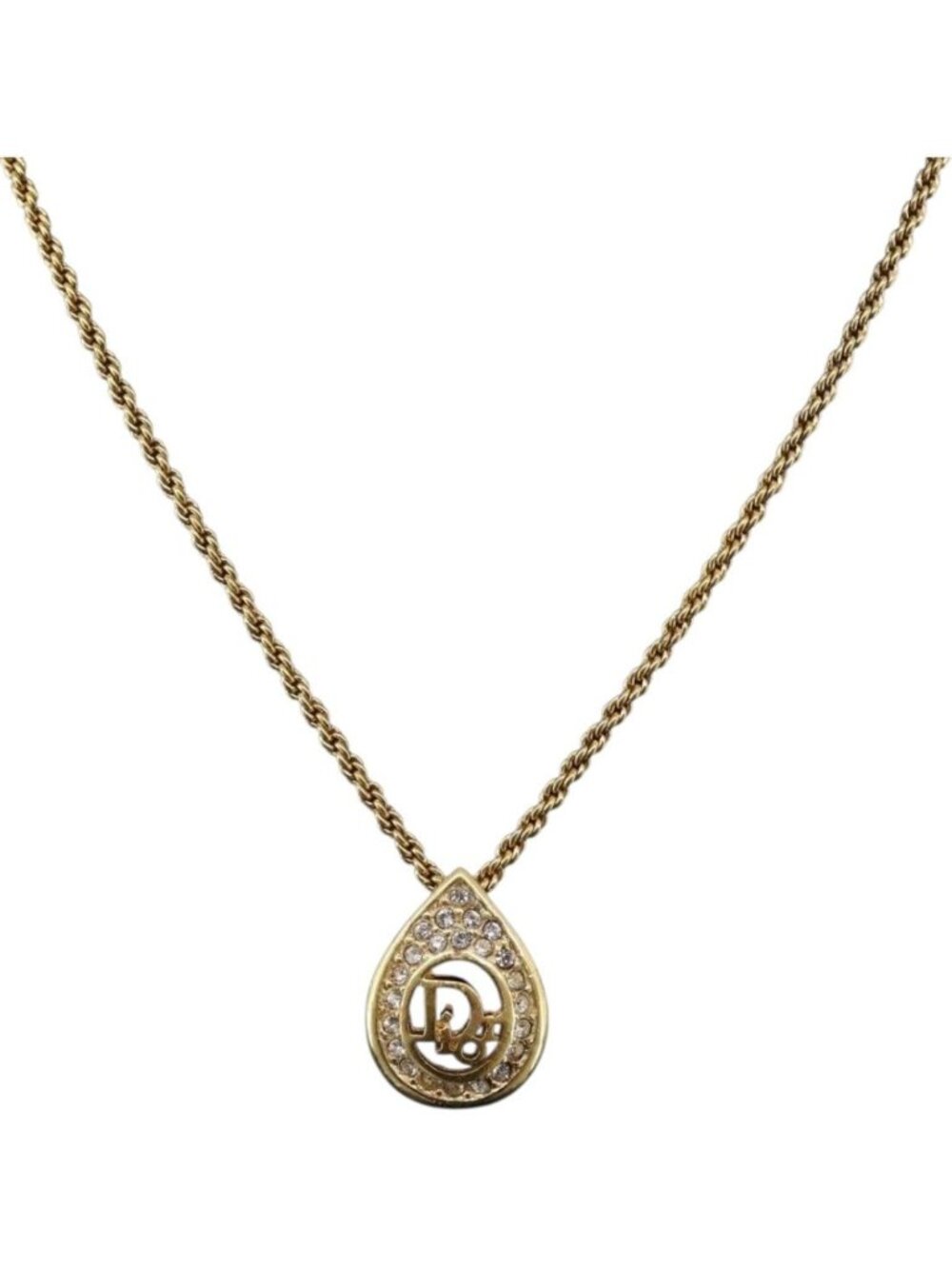 Christian Dior Necklace metal Gold Tone
